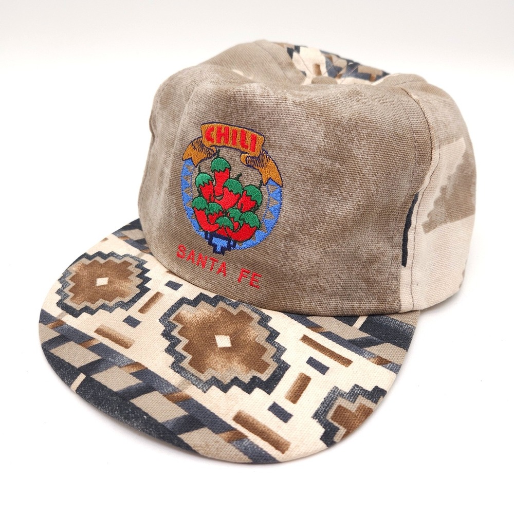 Vintage Sport America Strapback Chili Santa Fe Hat‎ Southwestern Aztec Cap USA